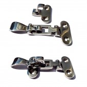 Deck / Locker Anti-rattle Hasp / door catch 316 AISI SS x2